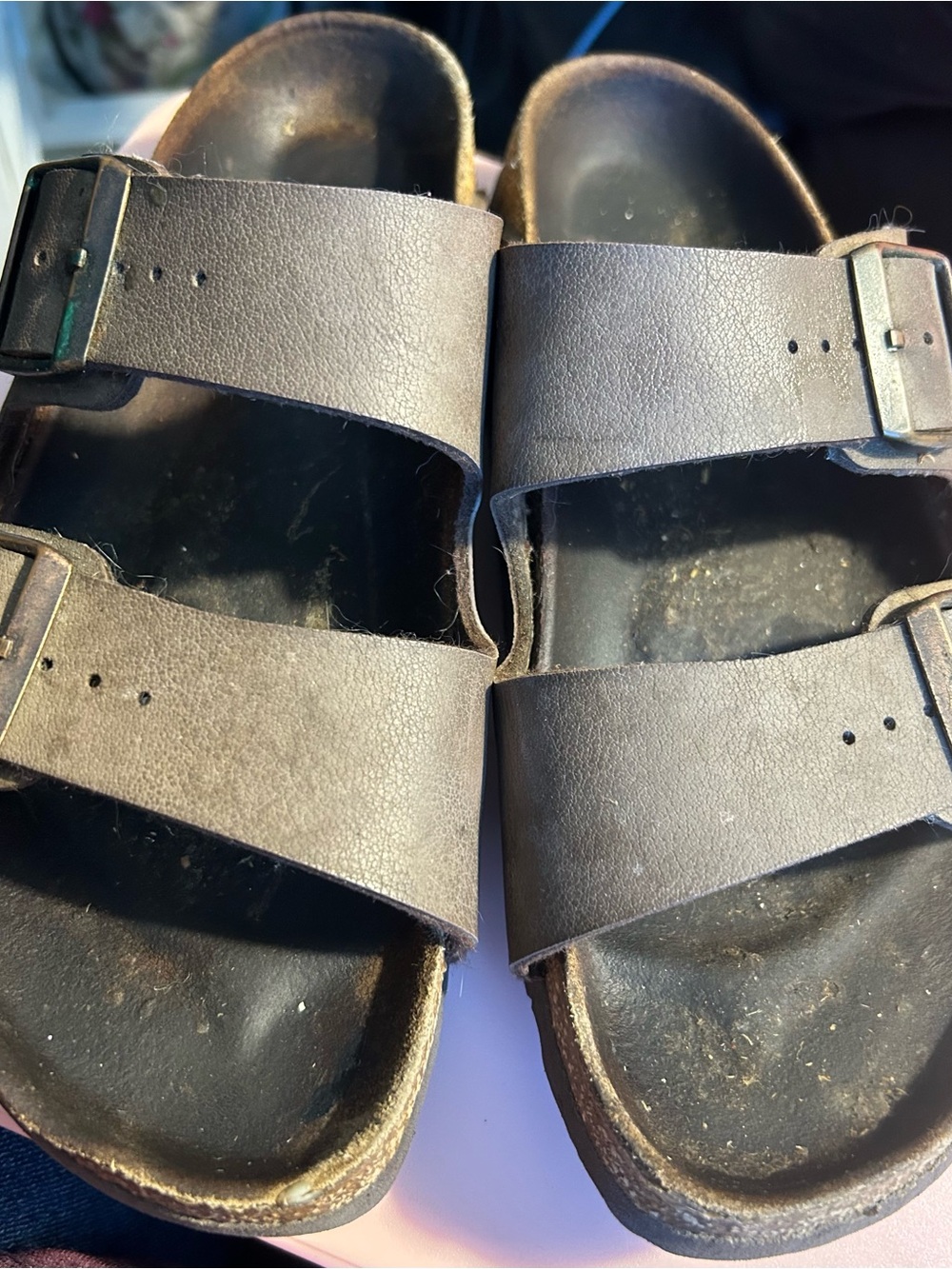 Birkenstock Women's Double-Strap Sandals in Dark Brown